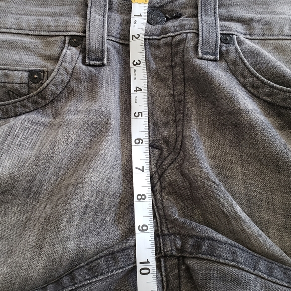 True Religion Mens Geno Grey Denim Jeans Size 32 - Picture 12 of 15